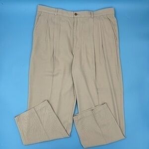 Paradise Cove 100% SILK Khaki Pants